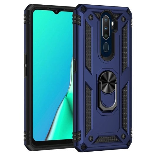 Max Power Digital Magnetic Case für Oppo A9 2020/A5 2020 Hülle mit drehbarem Ring, Blau