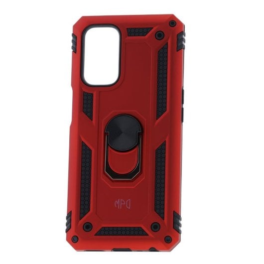 Capa magnética digital Max Power para Oppo A74 5G/A93 5G/A54 5G com suporte de anel rotativo, vermelha