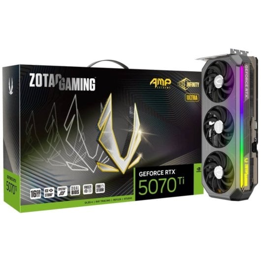 ZOTAC GAMING GeForce RTX 5070 Ti AMP Extreme INFINITY ULTRA 16GB GDDR7 Reflex 2 RTX AI DLSS4