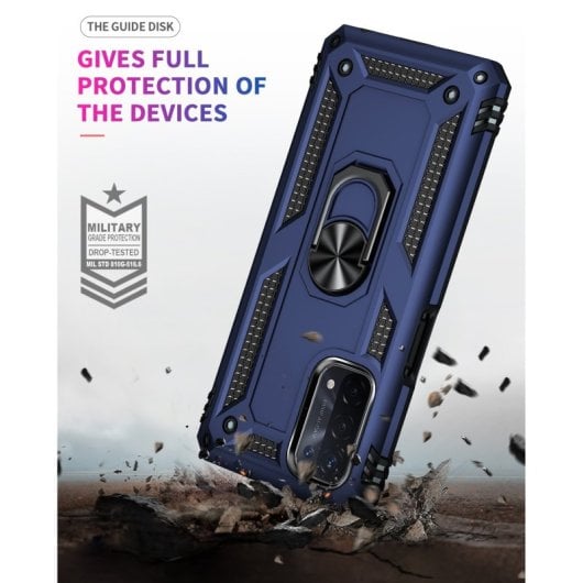 Max Power Digital Magnetic Case für Oppo A74 5G/A93 5G/A54 5G Hülle mit drehbarem Ring, Blau