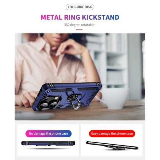 Max Power Digital Magnetic Case für Xiaomi Redmi Note 13 Pro 4g Hülle mit drehbarem Ring