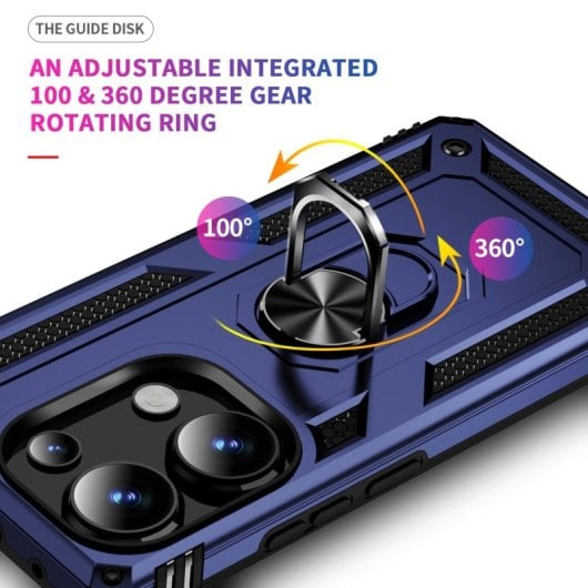 Max Power Digital Magnetic Case für Xiaomi Redmi Note 13 Pro 4g Hülle mit drehbarem Ring
