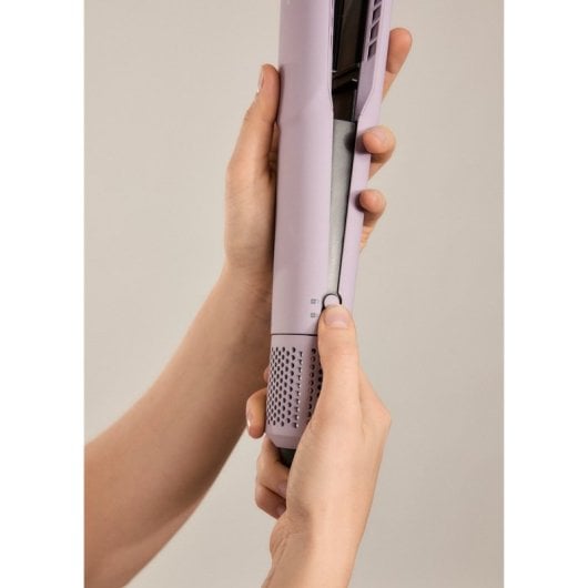 Plancha de pelo Create con revestimiento cerámico, iones negativos, LCD y ajuste de temperatura