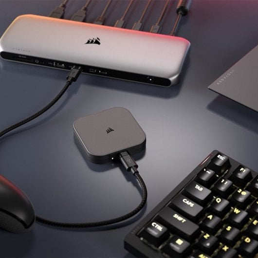 Corsair EX400U USB4 SSD Externo 1TB USB-C Thunderbolt 4 hasta 4.000MB/s Formato Portátil Pequeño