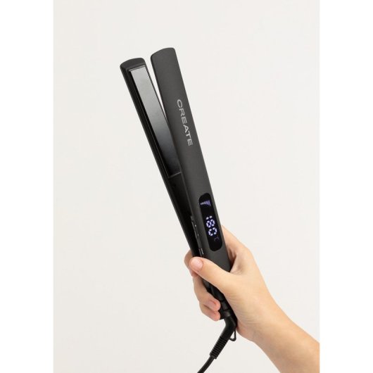 Plancha de pelo Create placas cerámicas 9 temperaturas pantalla digital cable 360º