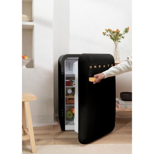 Frigorífico Create Minibar Retro 86cm 107L Ecológico Varios Colores R600a Compacto
