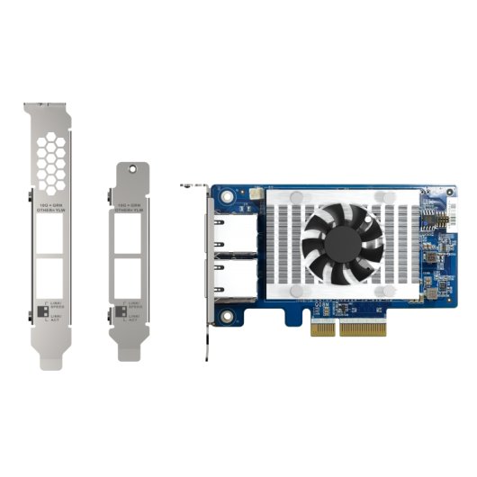 Placa de expansão Qnap Qxg-10g2t-x710 para 2 portas 10gbe Rj45 Pcie