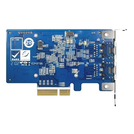 Placa de expansão Qnap Qxg-10g2t-x710 para 2 portas 10gbe Rj45 Pcie