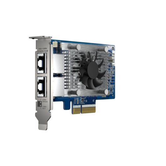 Placa de expansão Qnap Qxg-10g2t-x710 para 2 portas 10gbe Rj45 Pcie