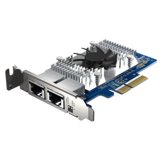 Placa de expansão Qnap Qxg-10g2t-x710 para 2 portas 10gbe Rj45 Pcie