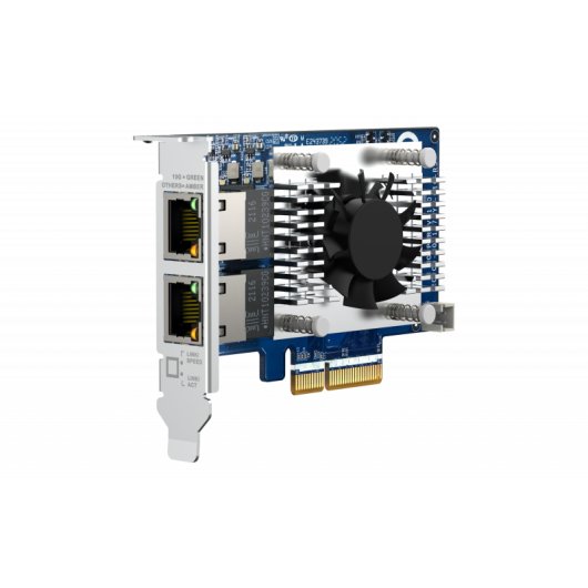 Tarjeta de Red QNAP QXG-10G2TB PCI Express 10GbE Doble Puerto Alámbrico