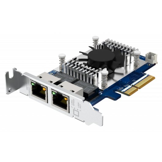 Tarjeta de Red QNAP QXG-10G2TB PCI Express 10GbE Doble Puerto Alámbrico