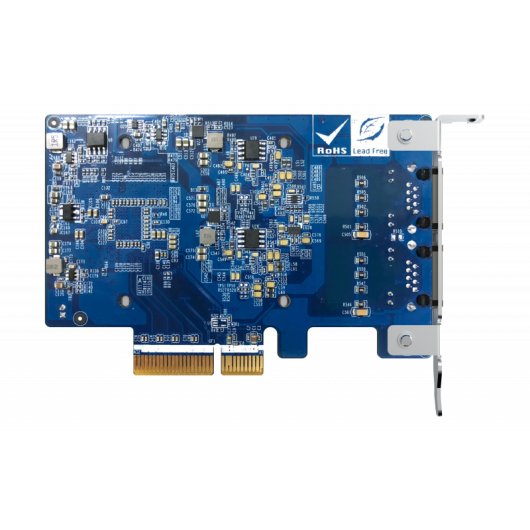 Tarjeta de Red QNAP QXG-10G2TB PCI Express 10GbE Doble Puerto Alámbrico