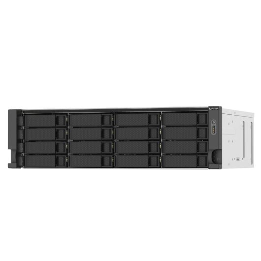 NAS QNAP en rack 16 Go DDR4 Ryzen Embedded V1500B 2 x 2,5 GbE PCIe M.2/10 GbE TS-1673AU-RP-16G