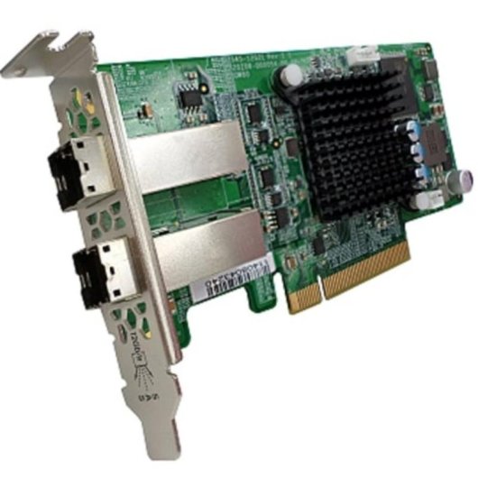 Tarjeta controladora interna QNAP SAS-12G2E PCIe SAS 12 Gbit/s para servidores profesionales