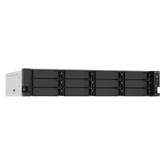 NAS rack QNAP 12 bahías Intel Celeron J4125 2,7GHz 4GB DDR4 2x2,5GbE PCIe 2U TS-1253DU-RP alimentación redundante