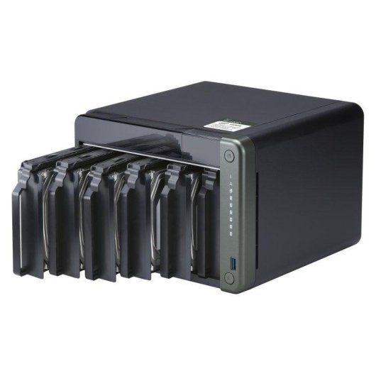 NAS QNAP TS-653D 6 baías Intel Celeron J4125 4GB DDR4 PCIe 2.5GbE HDMI 4K