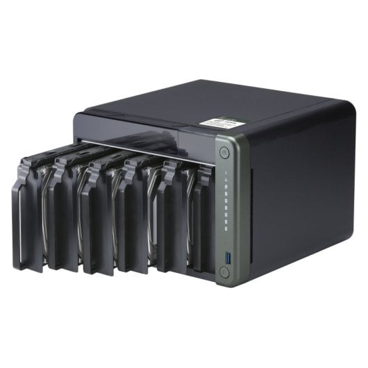 NAS QNAP TS-653D 6 baies Intel Celeron J4125 4 Go DDR4 PCIe 2,5 GbE HDMI 4K Virtualisation