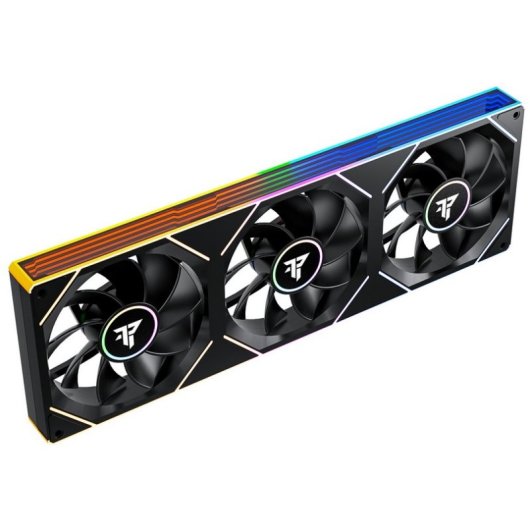 Tempest TX Pack 3x 120mm ARGB PWM Ventiladores Reversos Suplementarios Interconectables Negro