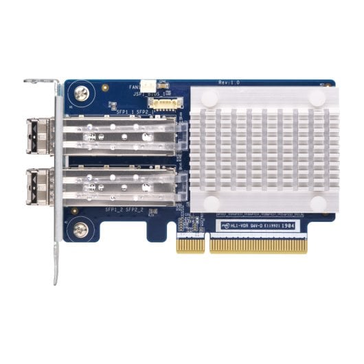 Controlador host Qnap Qxp-16g2fc Fibre Channel com 16 GB, porta dupla, taxa de transferência de 1600 Mos, alta disponibilidade