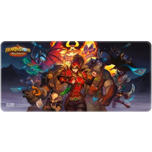 Mousepad FS Holding Ltd Mercenarios Hearthstone Superficie Speed Bordes Coseidos Antideslizante