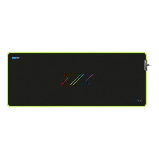1Life gmp:slide Extended XL RGB Gaming-Mauspad, 900 x 350 mm, RGB-Beleuchtung, XL, rutschfest