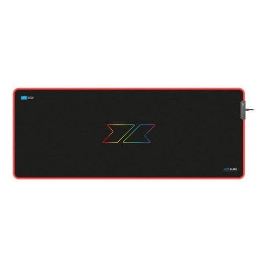 1Life gmp:slide Extended XL RGB Gaming-Mauspad, 900 x 350 mm, RGB-Beleuchtung, XL, rutschfest