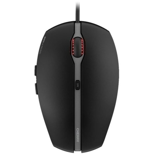 Ratón Cherry con cable 3600 DPI agarre ergonómico lateral 6 botones