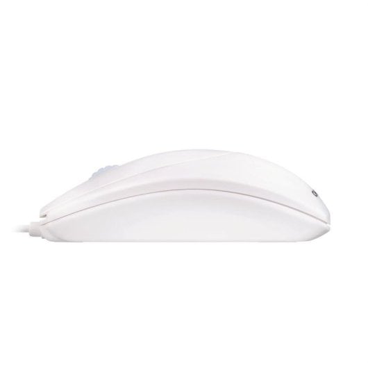 Ratón CHERRY con cable 1000 DPI rueda de desplazamiento ambidiestro blanco y gris