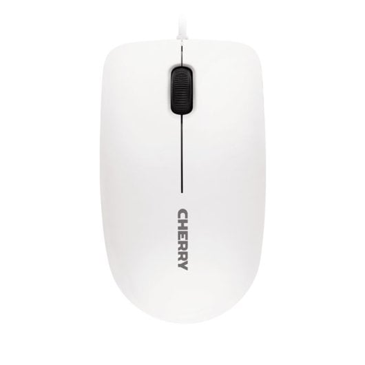 Ratón CHERRY con cable 1200 DPI ambidiestro óptico ergonómico grip goma
