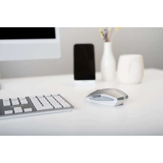 Ratón Cherry inalámbrico Bluetooth 2000 DPI multi-dispositivo ambidiestro gris