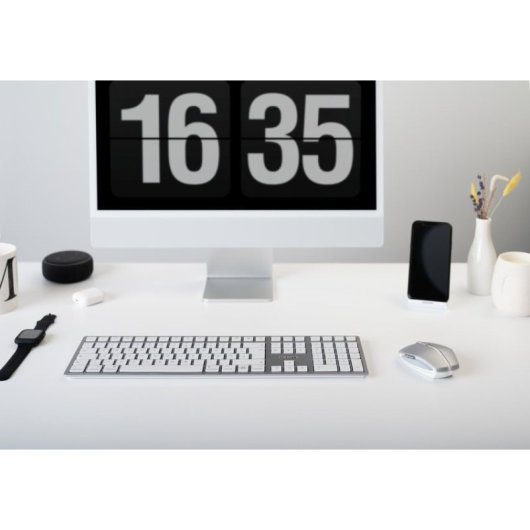 Ratón Cherry inalámbrico Bluetooth 2000 DPI multi-dispositivo ambidiestro gris