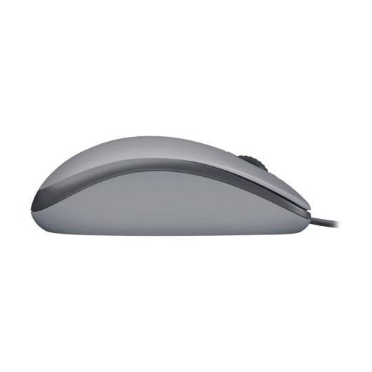 Ratón Logitech con cable 1000 DPI Silent ambidiestro grafito ruedas silenciosas