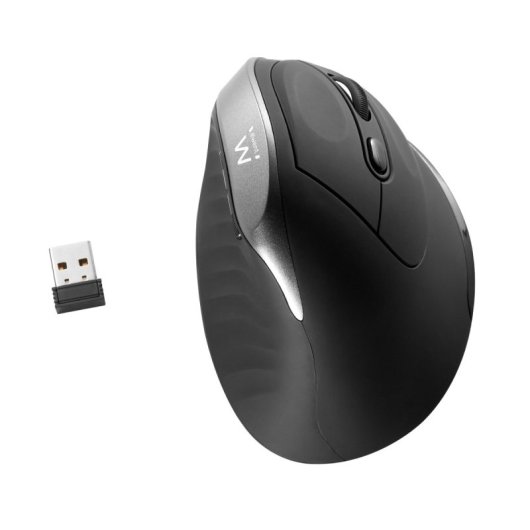 Mouse wireless Ewent 2400 DPI verticale ergonomico 6 pulsanti rivestimento in gomma
