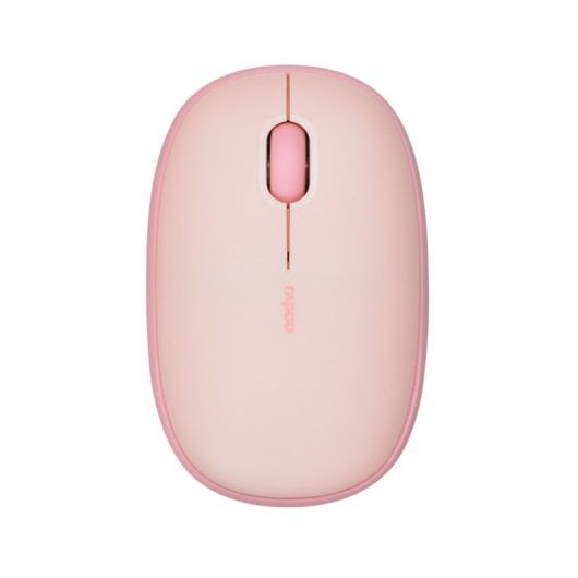 Ratón Rapoo inalámbrico 1300 DPI Multi-Mode Bluetooth Rosa botones silenciosos