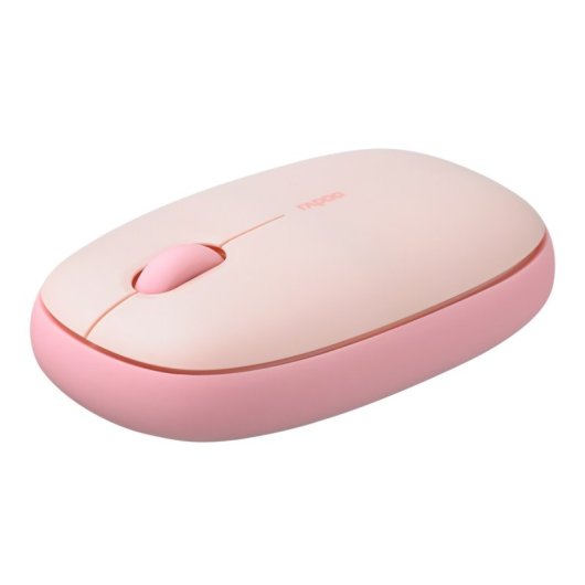 Ratón Rapoo inalámbrico 1300 DPI Multi-Mode Bluetooth Rosa botones silenciosos