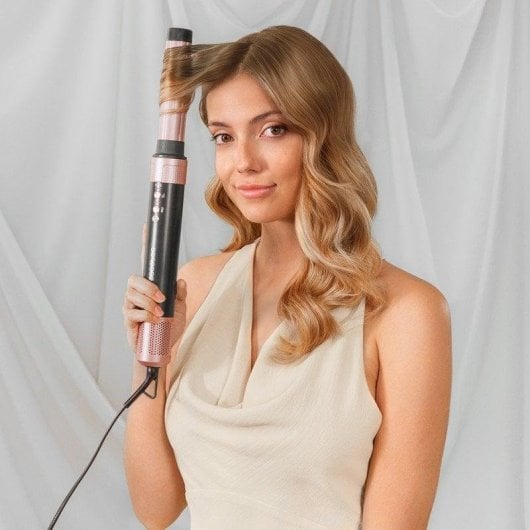 Moldeador Cecotec Bamba CeramicCare AirGlam Black Motor Digital 1400W 12 acessórios