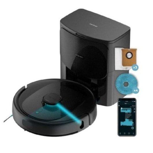 Cecotec Robot Aspirador Con Autovaciado Detección Ultrasónica De Alfombras y 10.000 Pa