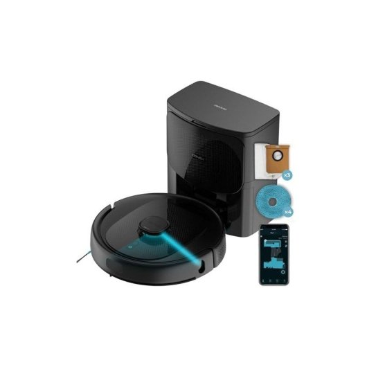 Cecotec Robot Aspirador Con Autovaciado Detección Ultrasónica De Alfombras y 10.000 Pa