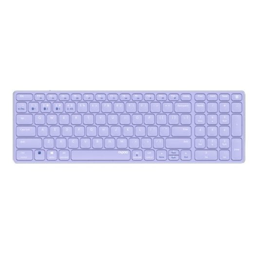 Rapoo E9700M Kompakte QWERTY-Aluminium-Lila-Kabellose Tastatur mit Multisystem-Ziffernblock