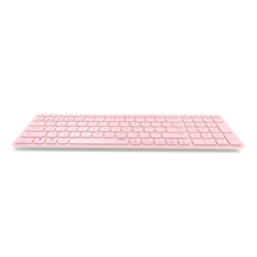 Teclado tijera inalámbrico Rapoo E9700M Layout ES touchpad integrado rosa recargable