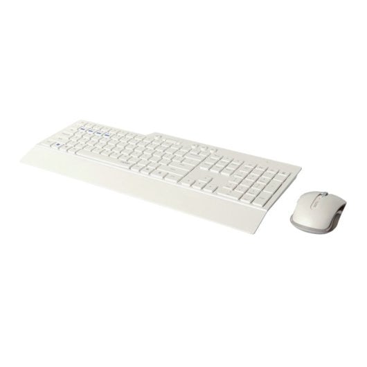 Rapoo 8200T Bluetooth Membran Drahtlose Tastatur + Maus Weißes Layout ES Multimedia Tasten