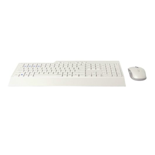 Rapoo 8200T Bluetooth Membran Drahtlose Tastatur + Maus Weißes Layout ES Multimedia Tasten