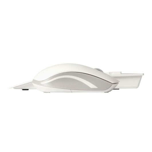 Rapoo 8200T Bluetooth Membran Drahtlose Tastatur + Maus Weißes Layout ES Multimedia Tasten