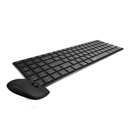 Rapoo 9300M Ultra-Slim PT Layout Bluetooth/2,4 GHz Aluminium Membran Drahtlose Tastatur + Maus