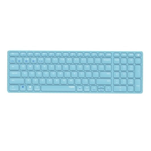 Teclado de membrana Rapoo E9700M Wireless Layout ES Bluetooth y USB Azul ultrafino