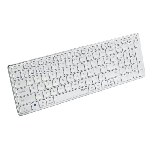 Teclado de membrana Rapoo E9700M Wireless Layout PT ultrafino Bluetooth y numérico
