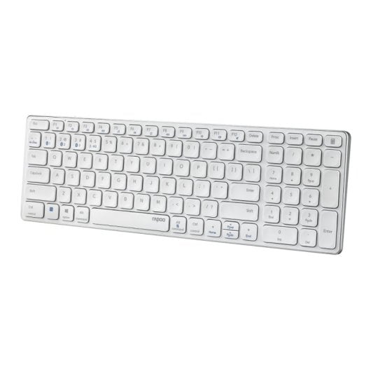 Teclado de membrana Rapoo E9700M Wireless Layout PT ultrafino Bluetooth y numérico