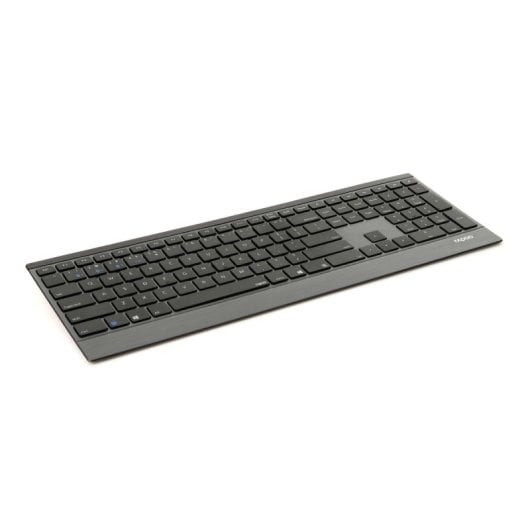 Teclado de membrana QWERTY ultrafino com layout ES e sem fios Rapoo E9500M com teclado numérico