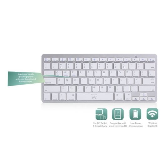 Teclado Bluetooth Ewent Ew3119 Prata